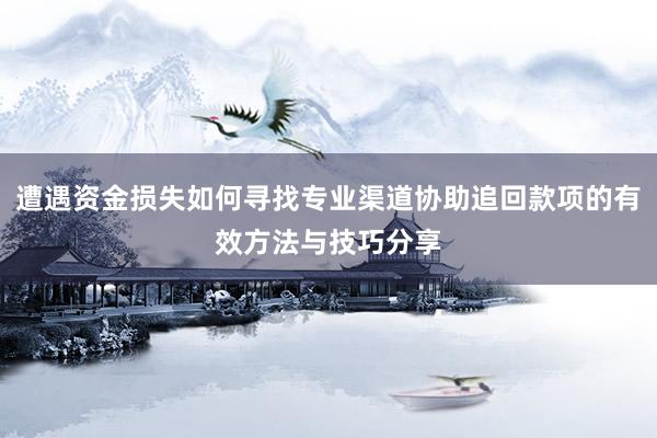 遭遇资金损失如何寻找专业渠道协助追回款项的有效方法与技巧分享