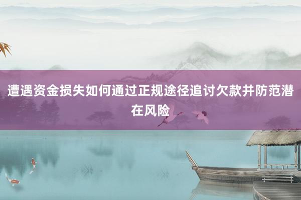 遭遇资金损失如何通过正规途径追讨欠款并防范潜在风险