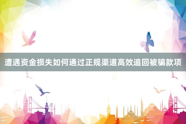 遭遇资金损失如何通过正规渠道高效追回被骗款项